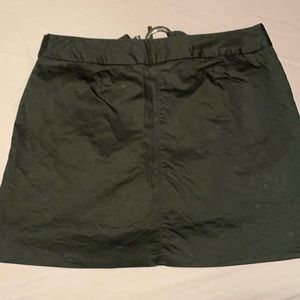 Black cotton skort